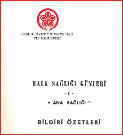 1.Ulusal Halk Sağlığı Günleri