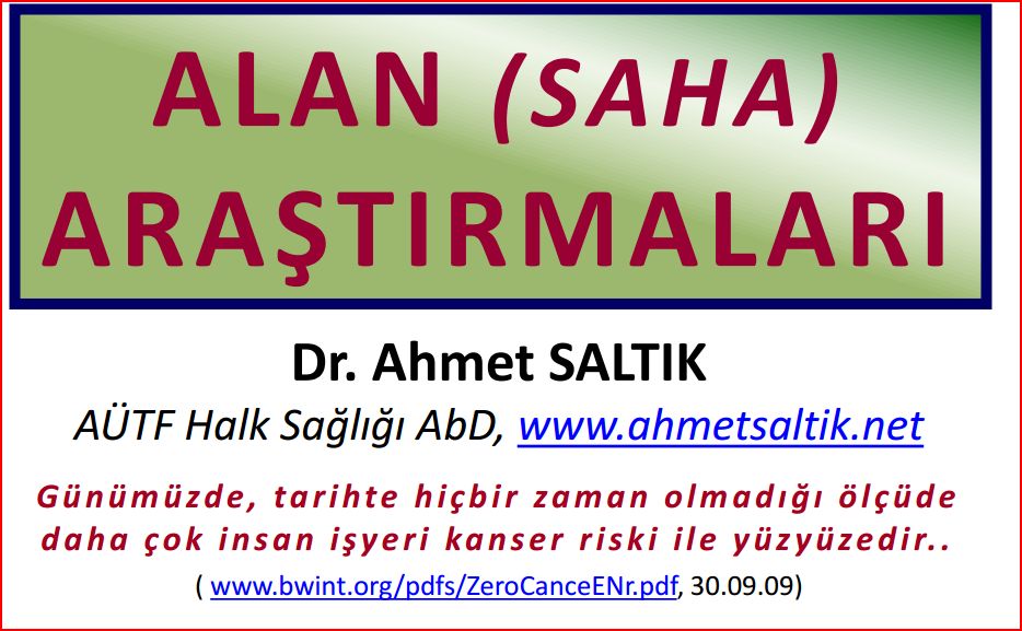 Alan (Saha) araştırmalar