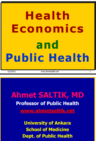 Health Economics and Public Health