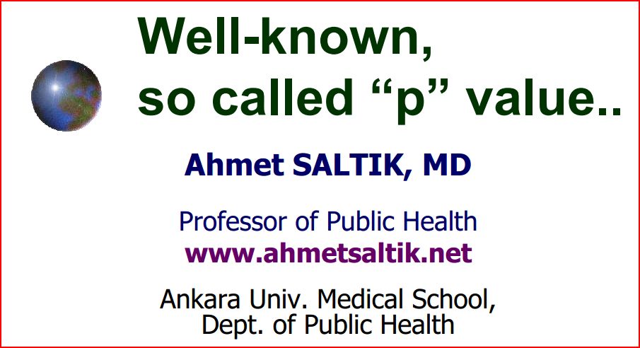 Şu ünlü p değeri