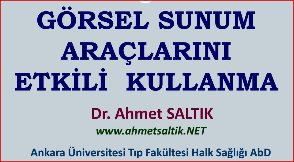 Sunum Araçlarını Etkili Kullanma