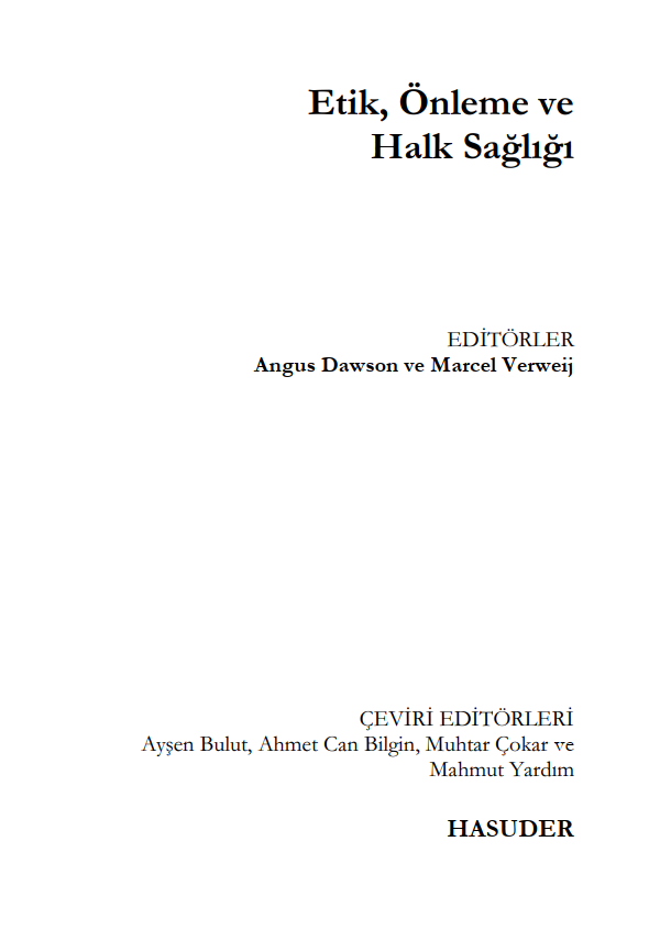 Etik, Önleme ve Halk Sağlığı