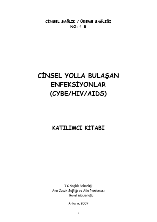 Cinsel Yolla Bulaşan Enfeksiyonlar Katılımcı Kitabı