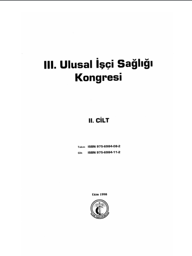3. Ulusal İşçi Sağlığı Kongresi 1998