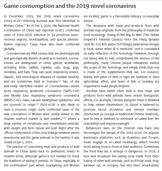 Game consumption and the 2019 novel coronavirus