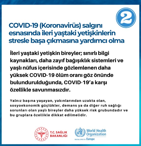 COVID 19 Salgınında İleri Yaş Tavsiyeleri
