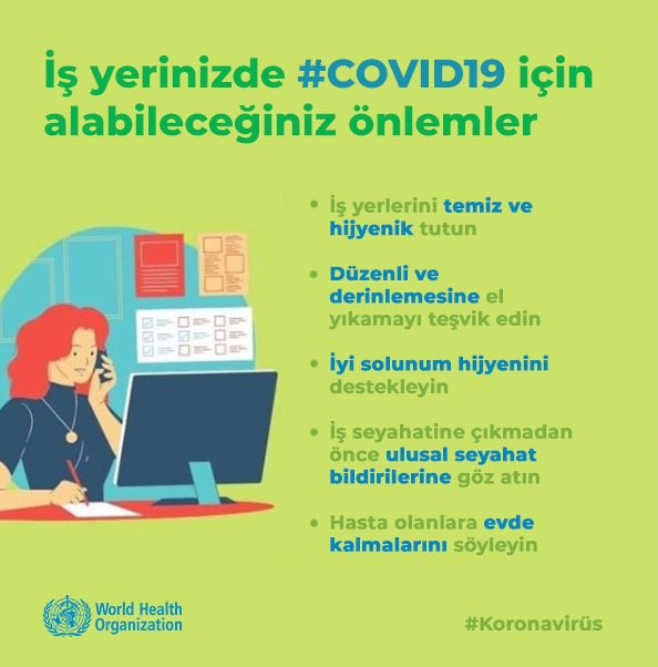 COVID 19 Salgını Esnasında İş Yerinizde Alınabilecek Önlemler