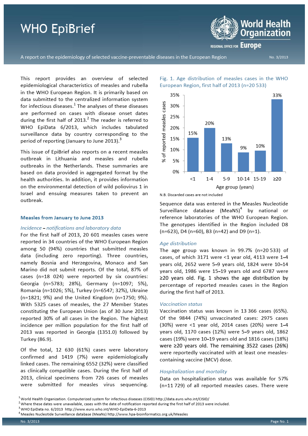 DSÖ Kızamık - Kızamıkçık Raporu