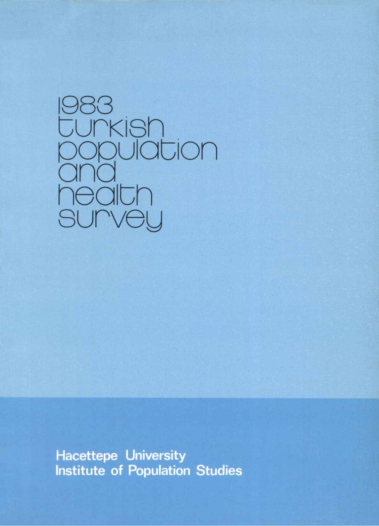 Turkish Population and Health Survey 1983