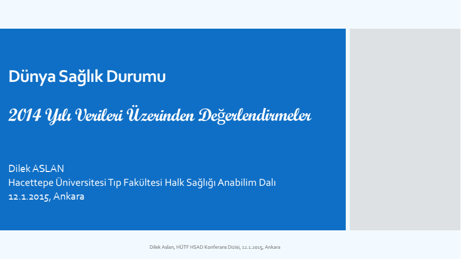 Dünya Sağlık Durumu 2014