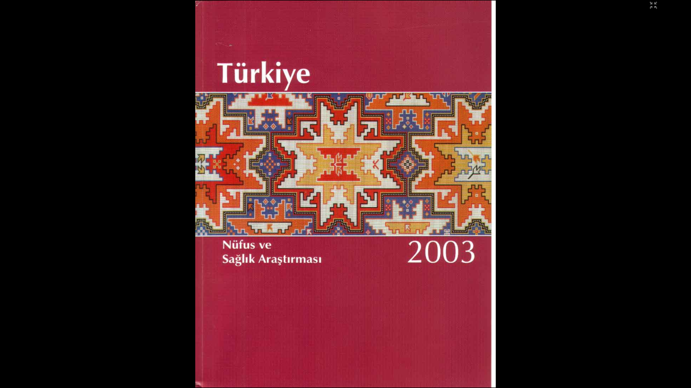 Türkiye Nüfus ve Sağlık Araştırması 2003